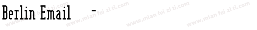 Berlin Email手机版字体转换